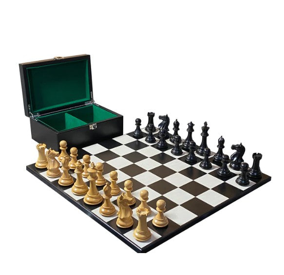 Supreme Knight Queens Gambit Anegre, Contemporary Board and Vinyl Box -  CHESSMAZE STORE UK